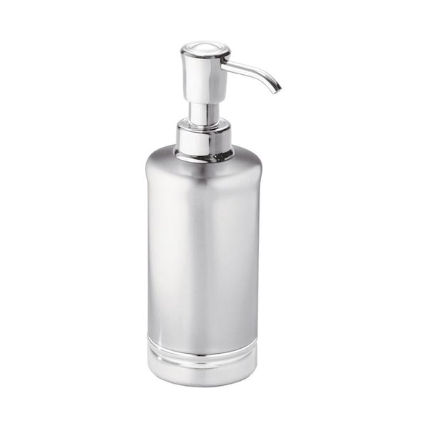 Interdesign iDesign York Brushed Chrome Metal Lotion/Soap Dispenser 76350 - main